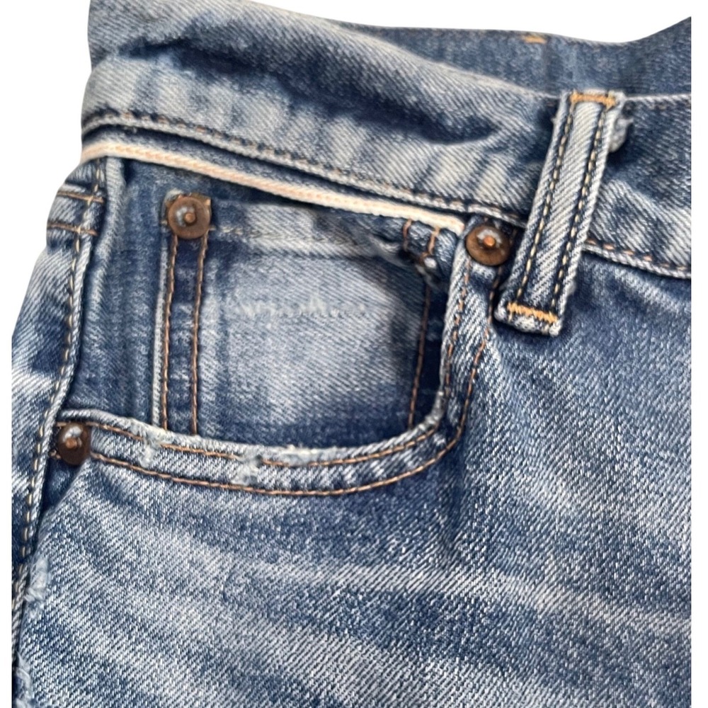 Moussy Vintage High‎ Rise Skinny Jeans Womens 27 Blue Excellent Distressed Japan - Picture 9 of 9